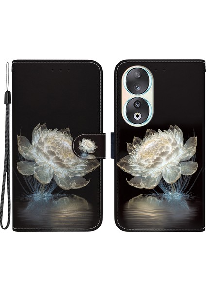 Honor 90 Vaka Deseni Baskısı Şok Geçirmez Telefon Kapağı (Yurt Dışından)
