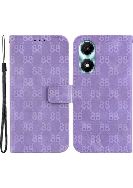 Honor X5 Plus / Play 40C 5g Kapak Baskılı Flip Stand Deri Cüzdan Telefon Kılıfı (Yurt Dışından)