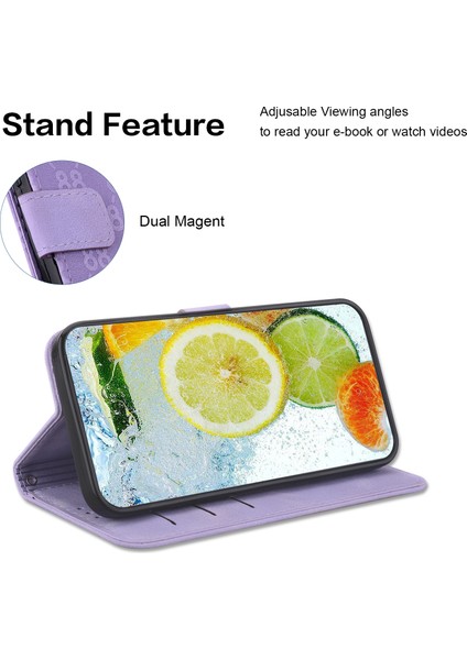 Honor X5 Plus / Play 40C 5g Kapak Baskılı Flip Stand Deri Cüzdan Telefon Kılıfı (Yurt Dışından)