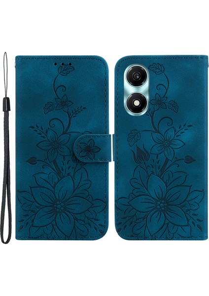 Honor X5 Plus / Play 40C 5g Deri Kılıf Cüzdan Stand Baskılı Telefon Kapağı (Yurt Dışından)