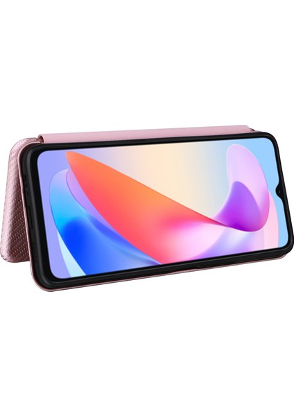 Honor X6A 4g Kasa Kplus Sahibi Düşme Geçirmez Karbon Fiber Doku Deri Kapak (Yurt Dışından)