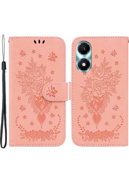 Honor X5 Plus / Play 40C 5g Manyetik Pu Deri Baskılı Telefon Kabuğu (Yurt Dışından)