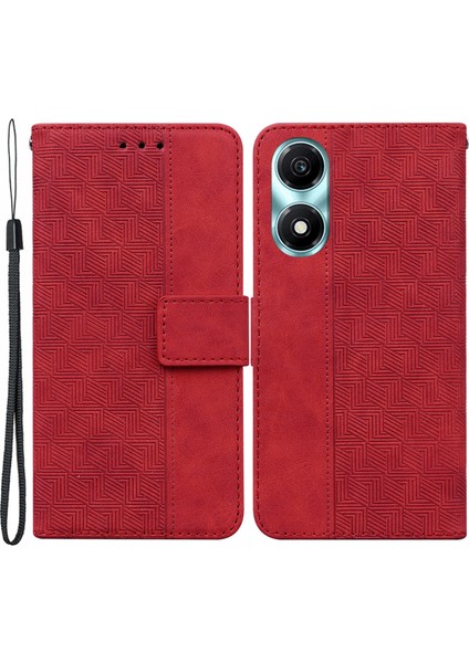 Honor X5 Plus / Play 40C 5g Deri Kılıf Baskılı Telefon Cüzdan Stand Kapağı (Yurt Dışından)