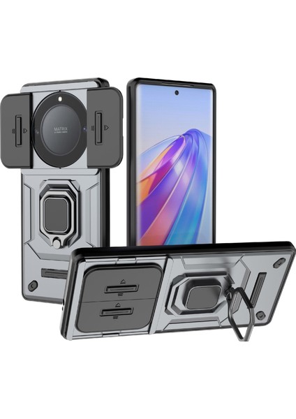 Honor X40 5g / X9A 5g / Magic5 Lite 5g 5g Telefon Kickstand Kapak Slayt Lens Koruyucusu (Yurt Dışından)
