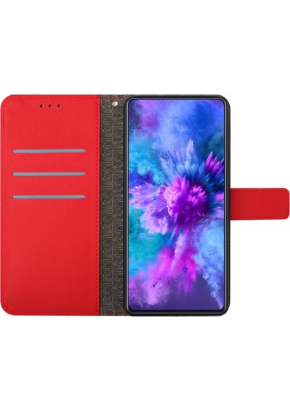 Honor X9A 5g / X40 5g / Magic5 Lite 5g Rhombus Baskılı Pu Deri Telefon Kapağı (Yurt Dışından)