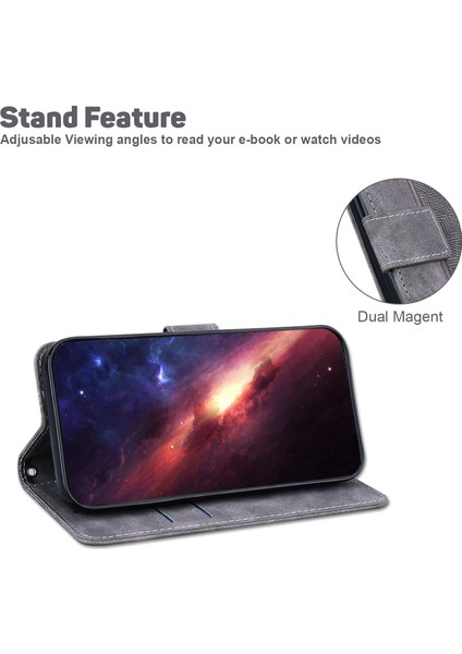 Honor X5 Plus / Play 40C 5g Deri Kılıf Baskılı Telefon Cüzdan Stand Kapağı (Yurt Dışından)