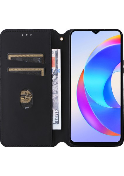 Honor X5 Plus / Play 40C 5g Kasa Tamamen Sarılmış Pu Deri Stand Kapağı (Yurt Dışından)