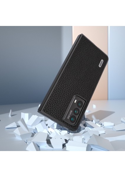 Honor Magic Vs2 5g Inek Deri Litchi Doku Telefon Kapağı (Yurt Dışından)