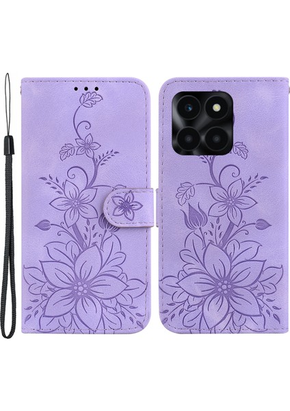 Honor X6A 4g Deri Kılıf Telefon Kapağı Stand Cüzdanı (Yurt Dışından)