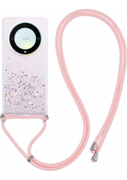 Honor X9A 5g / X40 5g / Magic5 Lite 5g Tpu Kılıf Kordonlu Sparkle Epoksi Ince Telefon Kapağı (Yurt Dışından)