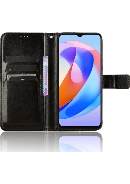 Honor X9B 5g Çılgın At Dokusu Standı Deri Telefon Kapağı (Yurt Dışından)