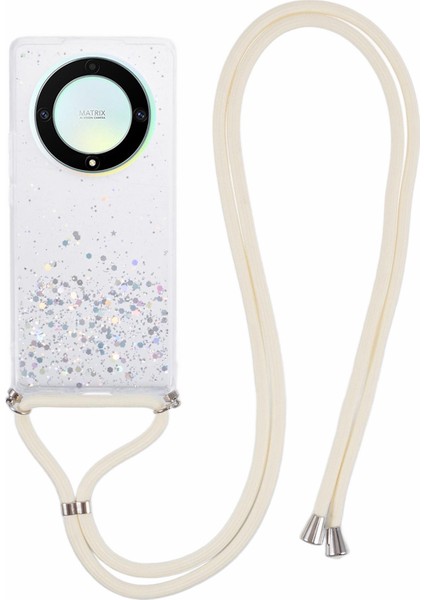 Honor X9A 5g / X40 5g / Magic5 Lite 5g Tpu Kılıf Kordonlu Sparkle Epoksi Ince Telefon Kapağı (Yurt Dışından)