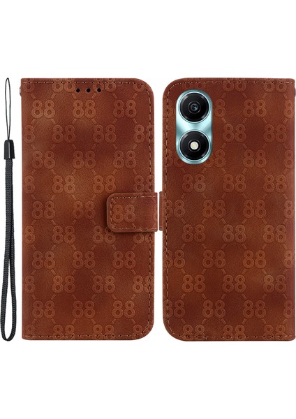 Honor X5 Plus / Play 40C 5g Kapak Baskılı Flip Stand Deri Cüzdan Telefon Kılıfı (Yurt Dışından)