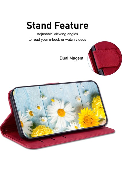 Honor X5 Plus / Play 40C 5g Deri Kılıf Cüzdan Stand Baskılı Telefon Kapağı (Yurt Dışından)