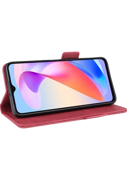 Honor X6A 4g Durumda Donanım Dekor Darbeye Dayanıklı Pu Deri Cüzdan Halkalı Telefon Kılıfı Kapağı (Yurt Dışından) modelleri