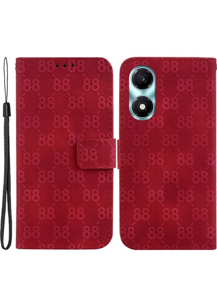 Honor X5 Plus / Play 40C 5g Kapak Baskılı Flip Stand Deri Cüzdan Telefon Kılıfı (Yurt Dışından)