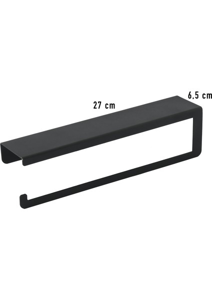 Metal Siyah Raflı Havlu Askısı, Havlu Tutacağı, Kağıt Havluluk indirimleri