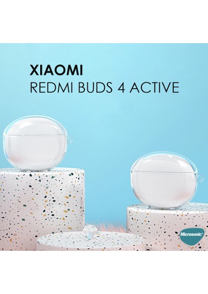 Xiaomi Redmi Buds 4 Active Kılıf Transparent Clear Soft Şeffaf