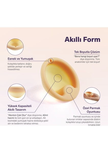 Adet Diski - Menstrual Disc + Intim Yıkama Adet Diski Temizleyici + Su Bazlı Intim Nemlendirici Genital Bölge Kayganlaştırıcı