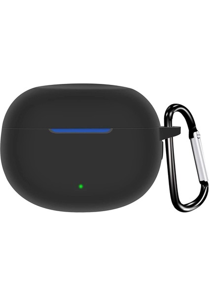 Realme Buds T100 Kılıf Askılı Mat Silikon Siyah