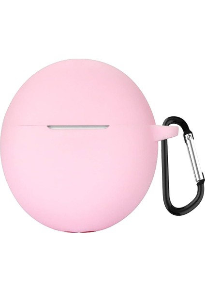 Oppo Enco Air 2i Kılıf Askılı Mat Silikon Pembe