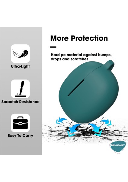 Realme Buds T100 Kılıf Askılı Mat Silikon Beyaz fiyatları