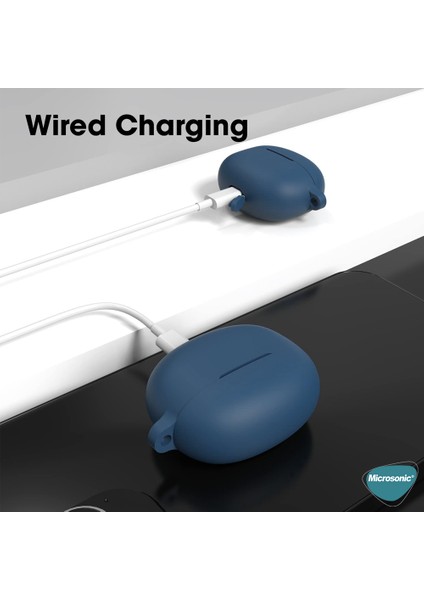 Realme Buds T100 Kılıf Askılı Mat Silikon Beyaz modelleri