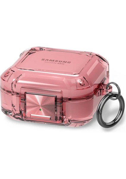 Samsung Galaxy Buds 2 Kılıf Safety Lock Protection Pembe