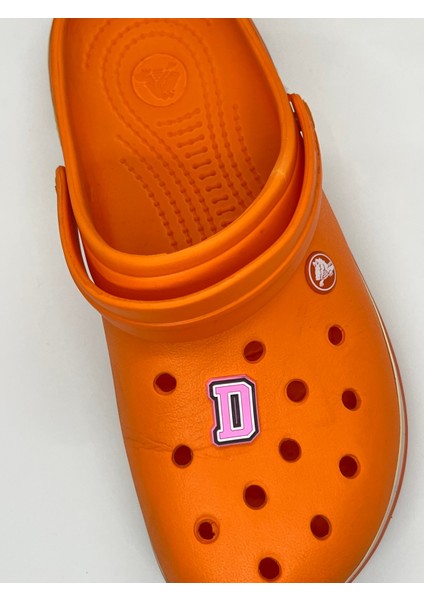 D Harfi Temalı Temalı Jibbitz Crocs Terlik Süsü