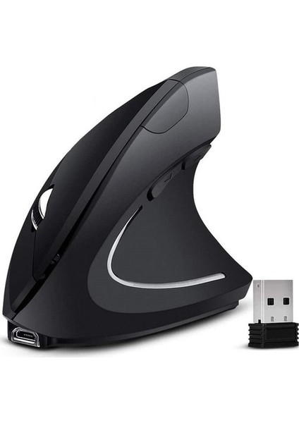 Kablosuz Oyuncu Mouse Bilek Destekli Ergonomik Dikey Mouse Vertical Mouse Fare Gamer 1600 Dpı