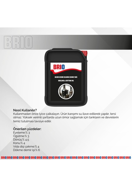 Delme Kesme Kılavuz Çekme Yağı 5L
