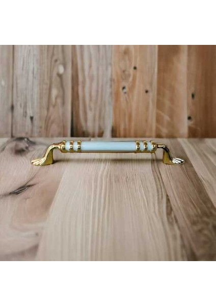 Efes Beyaz Gold Mobilya Dolap Çekmece Kulplar 160MM 6 Adet