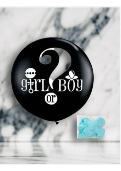 Kız Mı Erkek Mi Cinsiyet Belirleme Balonu Erkek Çocuk 36 Inç 90 cm