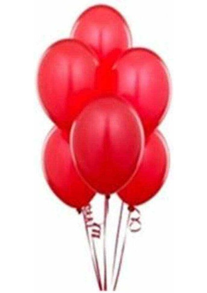 Metalik Kırmızı Balon 60 Adet 12 Inc Lateks Balon