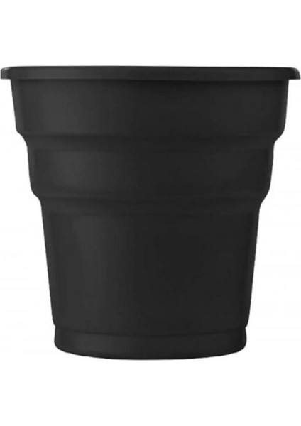 Plastik Bardak 25 Adet Siyah Meşrubat Bardağı 180cc Doğum Günü Partisi Sert Plastik Bardak