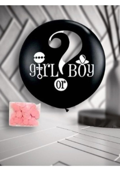 Kız Mı Erkek Mi Cinsiyet Belirleme Balonu Kız Çocuk 36 Inç 90 cm