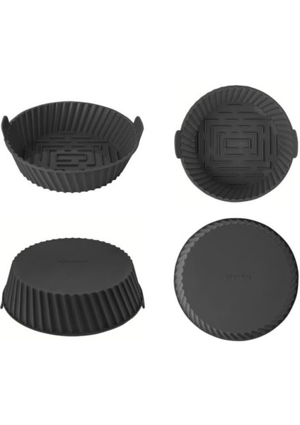 Onikiden Airfryer Silikon Pişirme Kabı ve 6’lı Kek Muffin Kalıbı Set- Tüm Hava Fritözleriyle Uyumlu