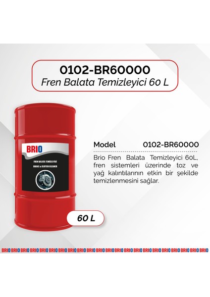 Fren Balata Temizleyici 60 L