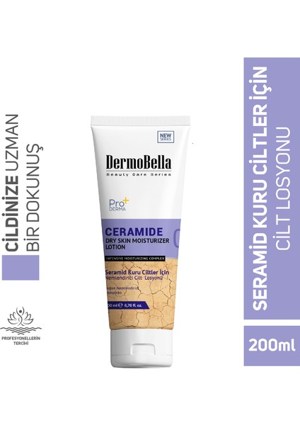 Seramid Kuru Ciltler Için Nemlendirici Cilt Losyonu 200 ml