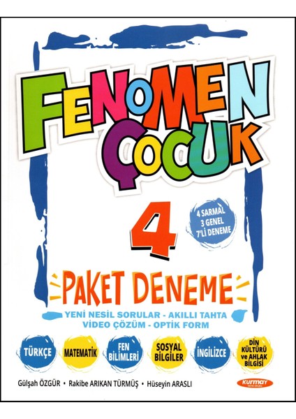 Fenomen Yayıncılık Fenomen 4. Sınıf Matematik+Türkçe+Paragraf Beceri Temelli Soru Bankası+Deneme 4 Kitap