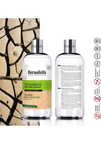Seramid Kuru Şaçlar Için Şampuan 500 Ml