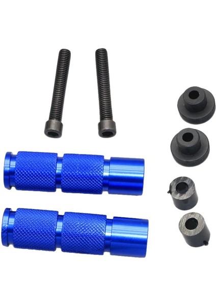 Evrensel Cnc Motosiklet Scooter Dirt Bisiklet Atv Ayak Dönemi Ayak Pegs Mavi (Yurt Dışından)