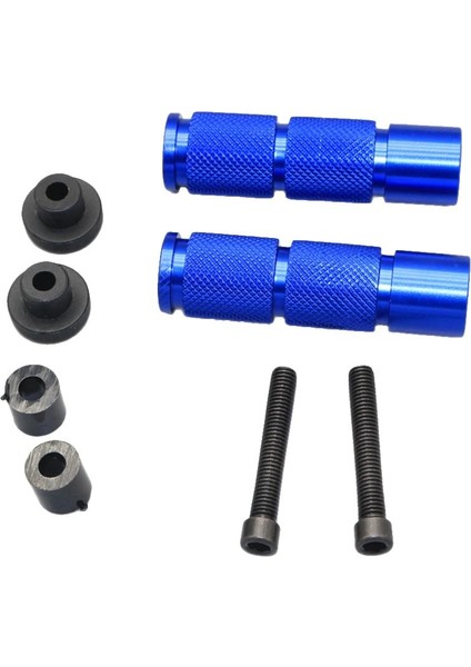 Evrensel Cnc Motosiklet Scooter Dirt Bisiklet Atv Ayak Dönemi Ayak Pegs Mavi (Yurt Dışından)