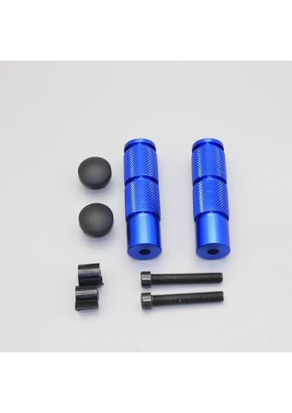 Evrensel Cnc Motosiklet Scooter Dirt Bisiklet Atv Ayak Dönemi Ayak Pegs Mavi (Yurt Dışından)
