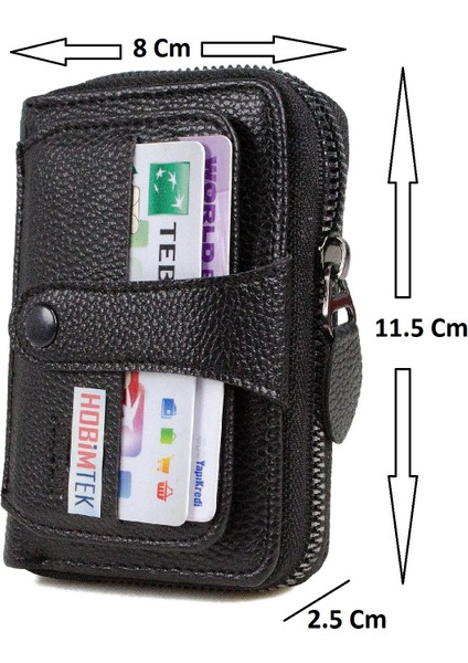 HT-70 Suni Deri 17 Adet Kartlık ve Kağıt Para Bölmeli Cüzdan Unisex fiyatları