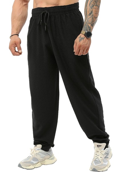 Şalvar Kesim Dokulu Eşofman Altı %100 Pamuk Loose Fit Pantolon Big Sam PNT1382 modelleri