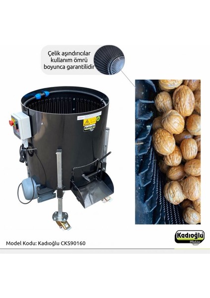 CKS90 100-120KG -180 Litre Sabit Devir Ceviz Soyma Makinesi