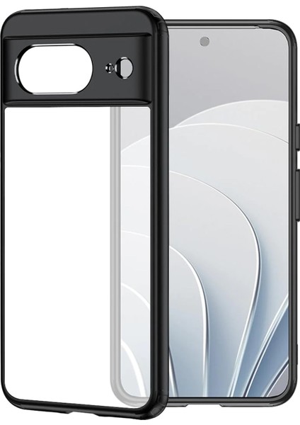Google Pixel 8 Luna Serisi Köşe Korumalı Sert Rubber Kılıf - AL3422 Siyah