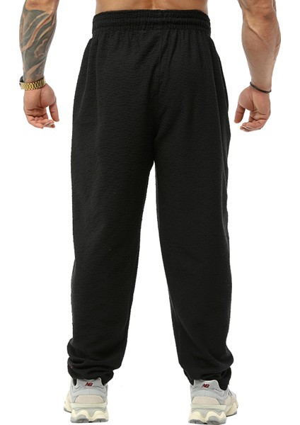 Şalvar Kesim Dokulu Eşofman Altı %100 Pamuk Loose Fit Pantolon Big Sam PNT1382 indirimleri