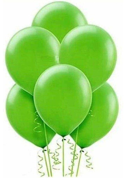 Metalik Yeşil Balon 40 Adet 12 Inc Lateks Balon